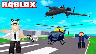 Yeni Uçak ve Helikopter Aldık!! Havalimanı Gelişiyor - Panda ile Roblox Airport Tycoon screenshot 1