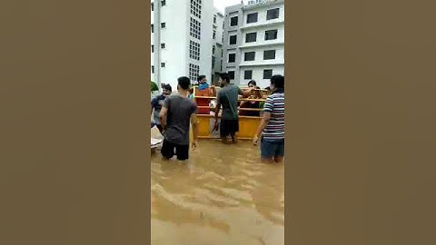 Funny Ratha yatra at ITER,SOA University, Bhubaneswar.Rainy season. Too much rain at BHUBANESWAR.