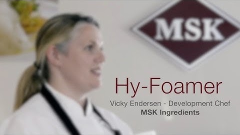 MSK Hyfoamer - create amazing fat-free heatstable foams!