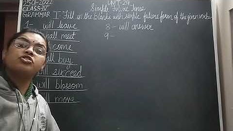 Class IV English 25-01-2022 by Mrs Nandini Singh Grammar