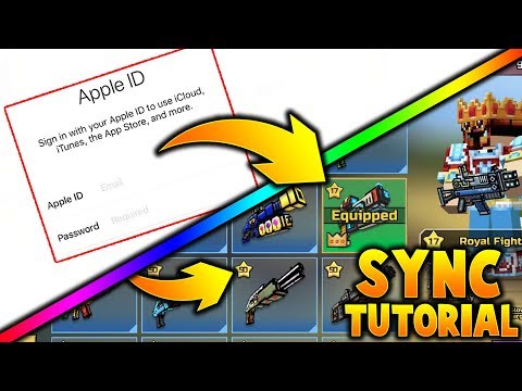 Pixel Gun 3D iCloud Sync Tutorial | How To Sync, Login & Unlock The iCloud Account!!