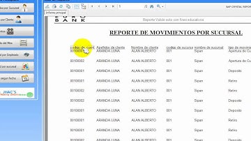 IMPLEMENTACION DE BASE DE DATOS - CRISTAL REPORT