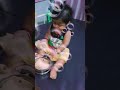 Little kid eating food