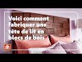 Construisez votre propre tte de lit en blocs de bois voici comment