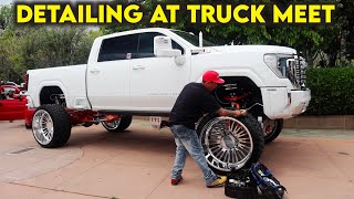 Promoting My Detailing Business At Fresno Truck Meet  559 Mobile Detailing