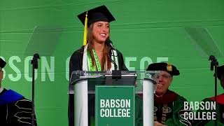 Alyssa Keith '24 2024 Babson College Undergraduate Student Speaker