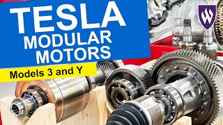 Модульные двигатели Tesla Models 3 и Y