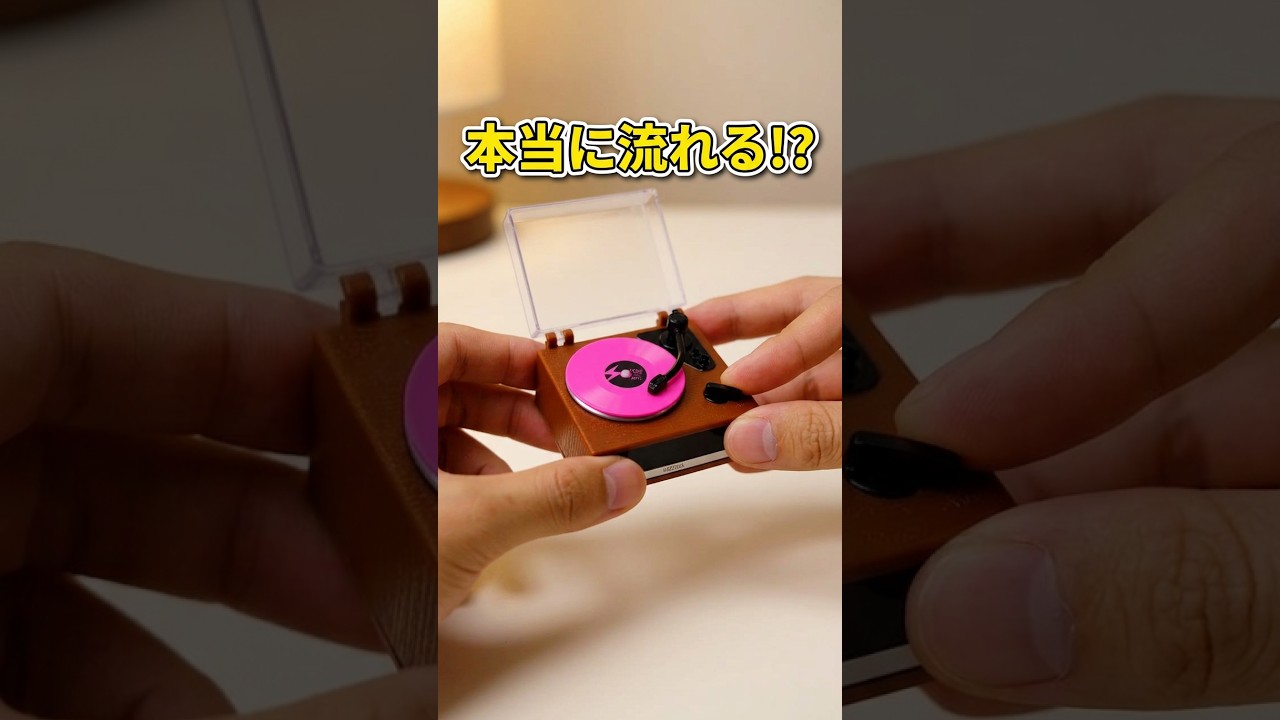 マジで音楽が流れるミニチュアレコードがヤバすぎた!!