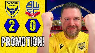 #OUFC WIN PROMOTION - Oxford United 2-0 Bolton Wanderers - League One Playoff Final Review 🐂👍⬆️