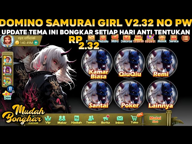 Update Apk Mod Higgs Domino Tema Wibu Samurai ● X8 Speeder Domino Rp Terbaru Tanpa Password 2024 class=