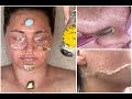 Clear skin brightening facial  exfoliating face shaving  healing crystal reiki energy asmr