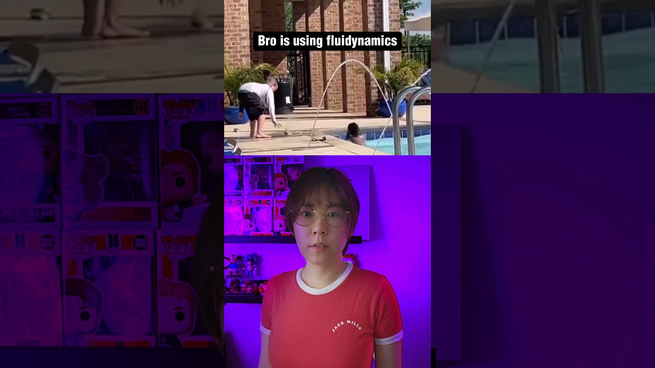 Ball hovering in a stream of water explains lift - fluidynamic #physics #science #springonshorts