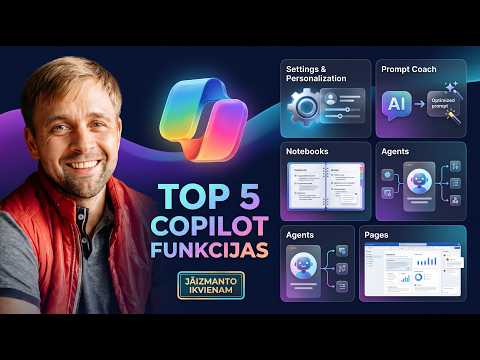 TOP 5 Copilot Basic funkcijas, kuras vajadzētu izmantot ikvienam - Settings|Agents|Notebooks|Pages