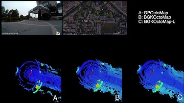 Learning-aided 3D Occupancy Mapping with Bayesian Generalized Kernel Inference