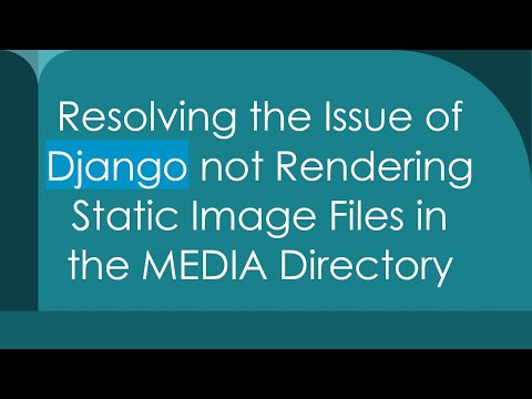 Resolving the Issue