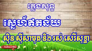 Video thumbnail of "ស្នេហ៍ឥតន័យ ឆ្លងឆ្លើយ ភ្លេងសុទ្ធ - គំនួចវាយោ ភ្លេងសុទ្ធ Sne Et Ney [ Home Khmer Karaoke ]"