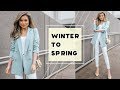 10 Winter to Spring Transitional Style Tips! | Early Spring Outfit Ideas | Miss Louie