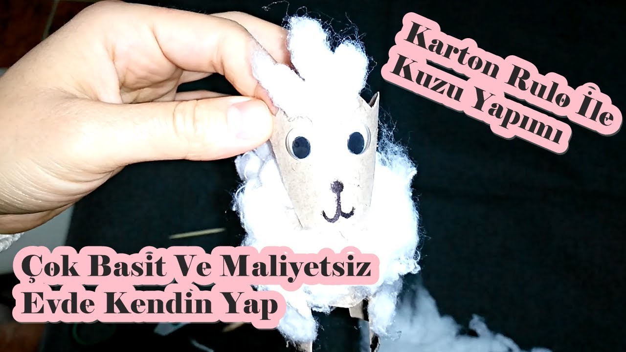 Karton Rulo İle Kuzu Yapımı (Çok Pratik) Kendin Yap.