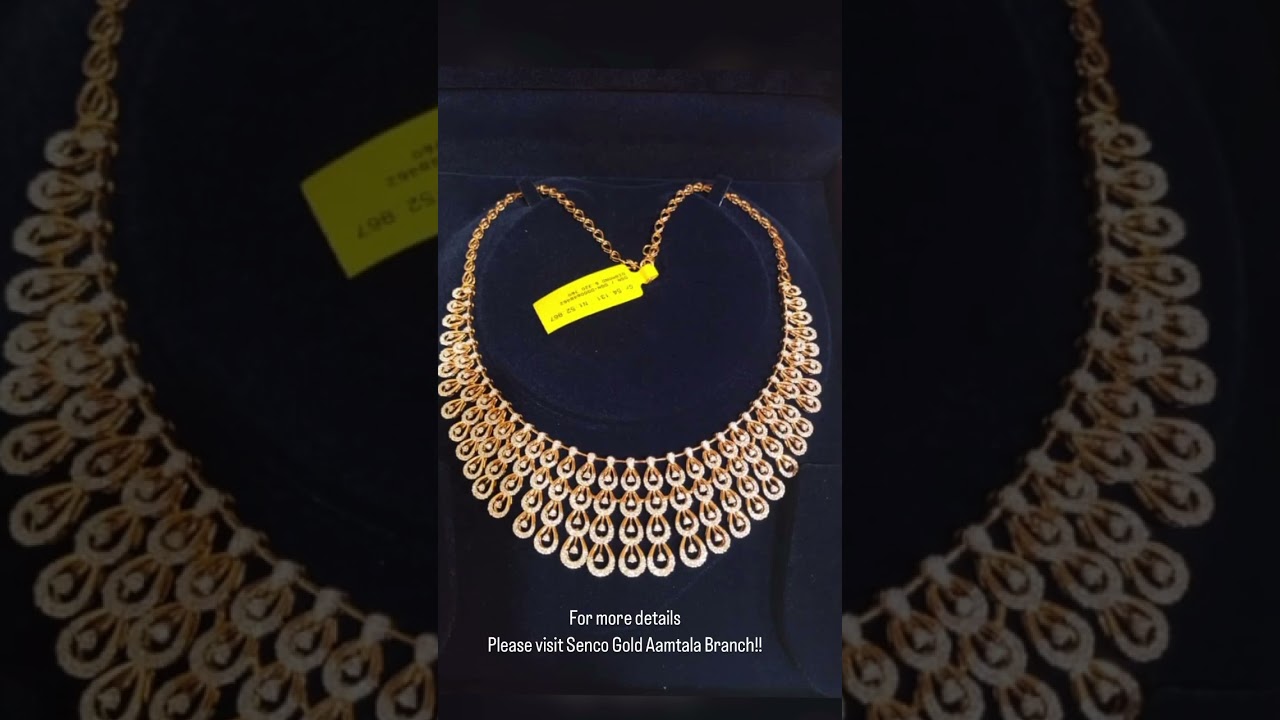 Diamond necklace from Senco gold , Aamtala branch! 