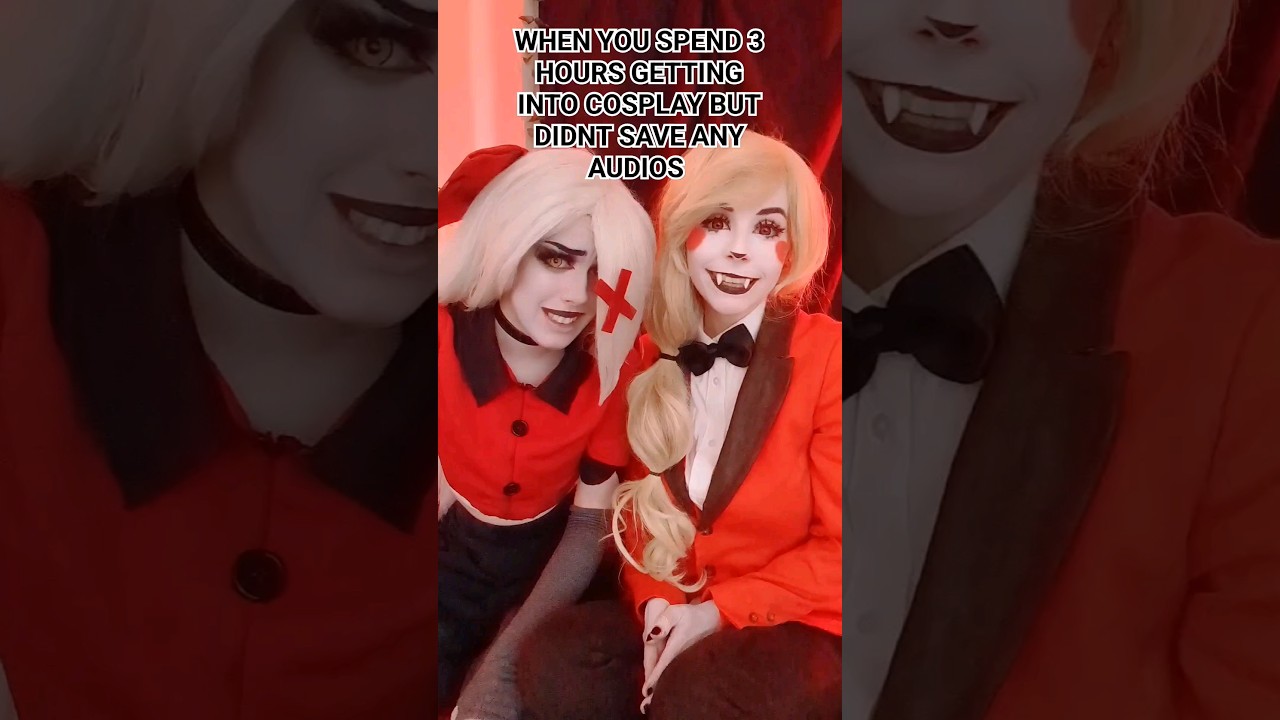 HAS THIS HAPPENED TO YOU? Hazbin Hotel Charlie Morningstar Vaggie cosplay #cosplay #hazbinhotel
