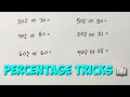 Percentage tricks you need to know