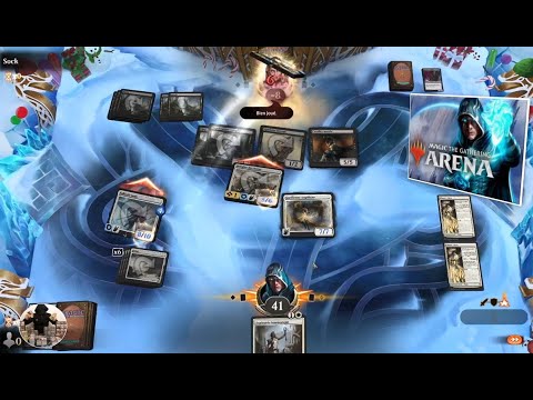 Many victories with the Angels white deck to succeed in missions at MTGA