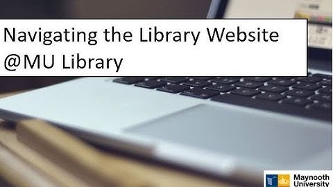 Navigating the Library Website