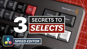 DaVinci Resolve SPEED EDITOR Selects & Favorite Timeline Tutorial