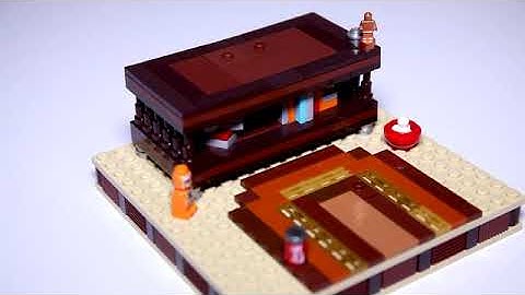 Lego My First Television 80s Edition with My Old Basement Speed Build designed by Chris McVeigh