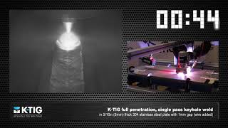K-Tig 516In 8Mm 304 Stainless Steel Plate With 1Mm Gap, Full Pen, Wire Added - Keyhole Tig