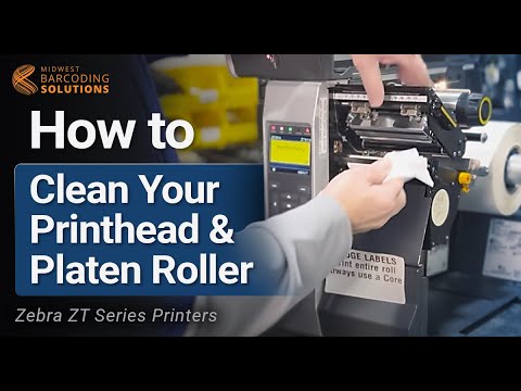 Cleaning Your Printhead and Platen Roller on a Zebra Tabletop Printer