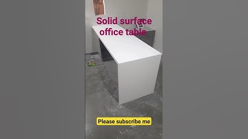 solid surface reception table #solidsurface #corianstone #mahipalinterior #interiordesign