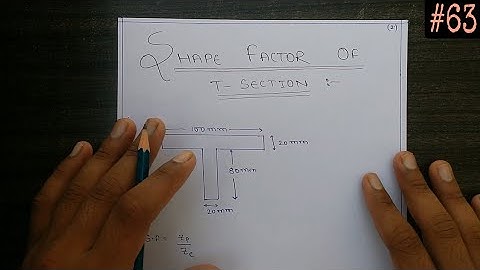 Steel structure- T section shape factor (In Hindi)