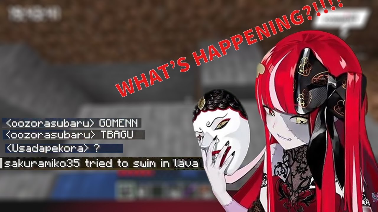 When Everything is Happening at the Same Time in Minecraft!!! with Ollie Pekora Subaru Miko