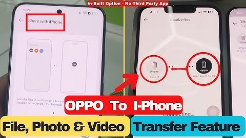 OPPO Phone to APPLE IPhone Transfer Option Available Now | In Built Option & No Third Party App