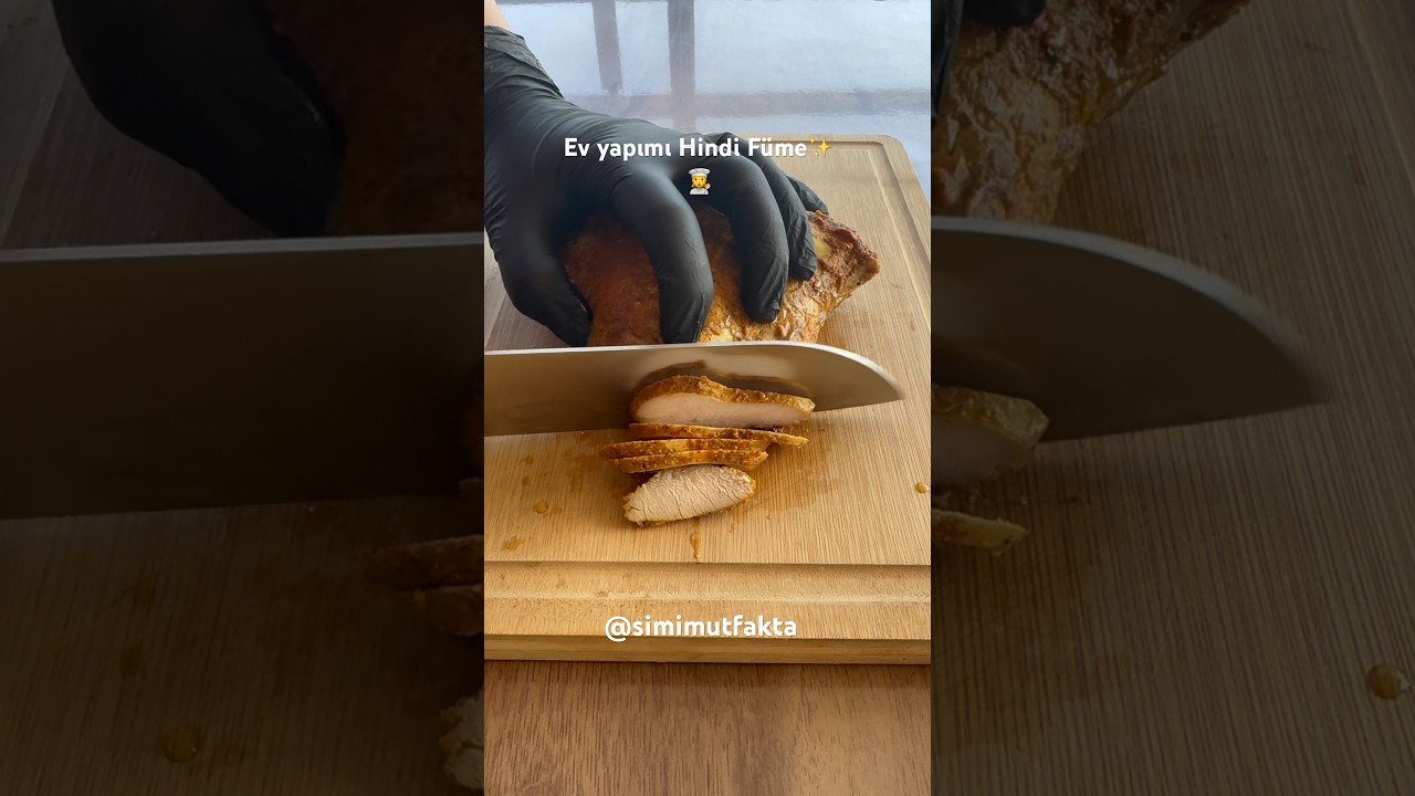 Ev yapımı, katkısız, koruyucusuz lezzetli hindi füme yapıyoruz✨👩‍🍳😋