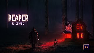 Reaper is Coming Photoshop Manipulation | Speed Art Video Tutorial💀