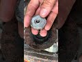 Budget Build grinder nut using lead #automobile #weldwheels #mechanic #automotivetools #welding #diy