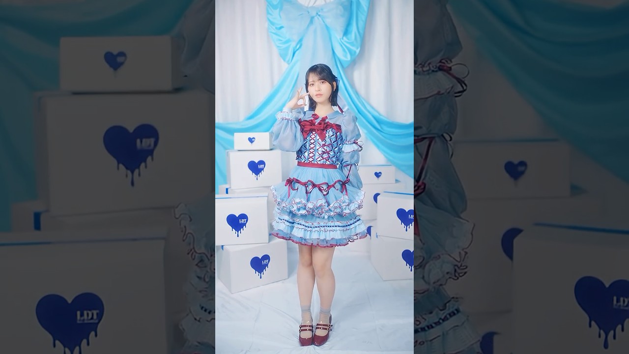 劇薬中毒」歌唱衣装 全身Dance ver.🩵❤️#イコールラブ #イコラブ