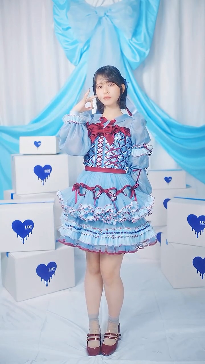 劇薬中毒」歌唱衣装 全身Dance ver.🩵❤️#イコールラブ #イコラブ