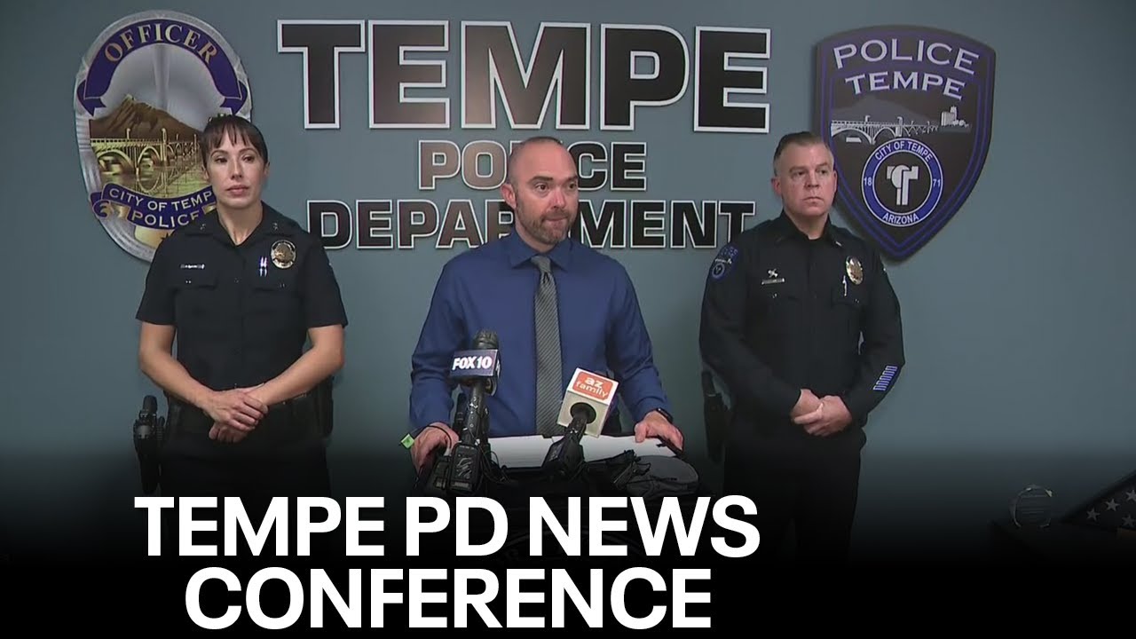Tempe Police holds news conference on recent incidents YouTube