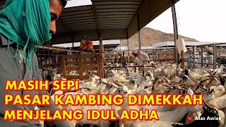 SUASANA PASAR KAMBING DI MAKKAH MENJELANG HARI RAYA KURBAN IDUL ADHA H-2 MASIH SEPI