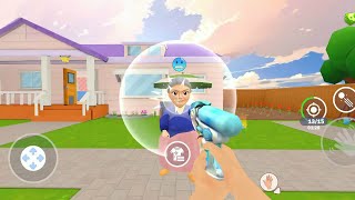 Water Gun VS Neighbour - part 12 - Papa Life Prank Simulator Full Gameplay - Mom Simulator screenshot 5