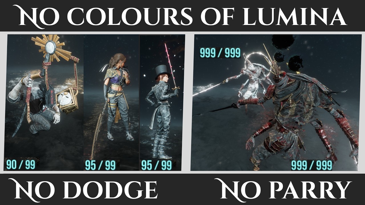 Can you beat Duollistes with no Dodge or Parry and no Colours of Lumina?