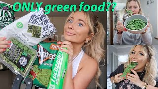 I ONLY ate GREEN food for 24hours!!