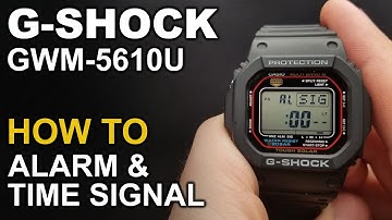 Gshock GWM-5610U - Alarm and hourly time signal setting - Module 3495