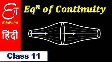 🔴 Equation of Continuity || for Class 11 in HINDI