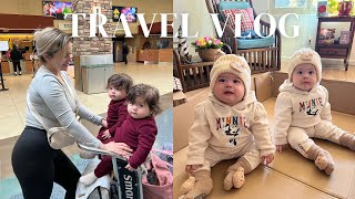 first trip vlog as a single mom of 9 month old twins!!