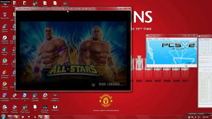 WWE all stars pcsx2 0.9.8 best setting,best fps (HD)