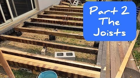 $80 Deck Build - How to Build a Deck - Part 2 The Joists